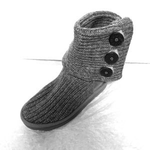 Grey Knit UGG Boots